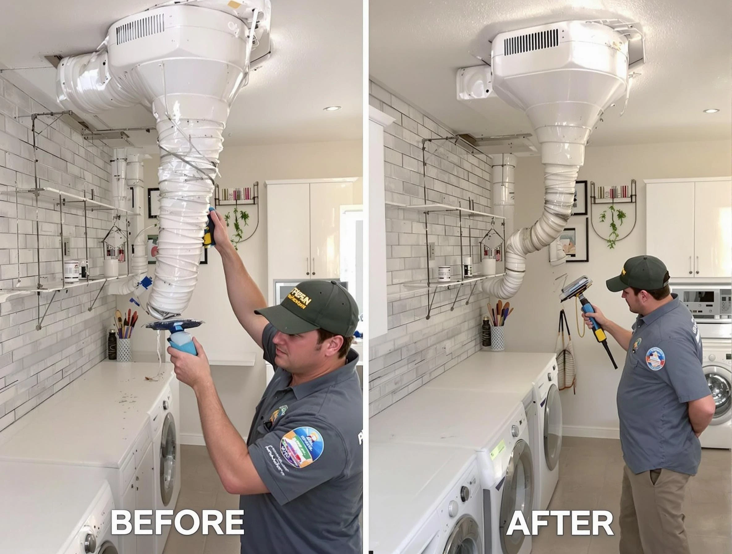 Professional dryer exhaust vent cleaning by Lafayette Dryer Vent Cleaning in Lafayette