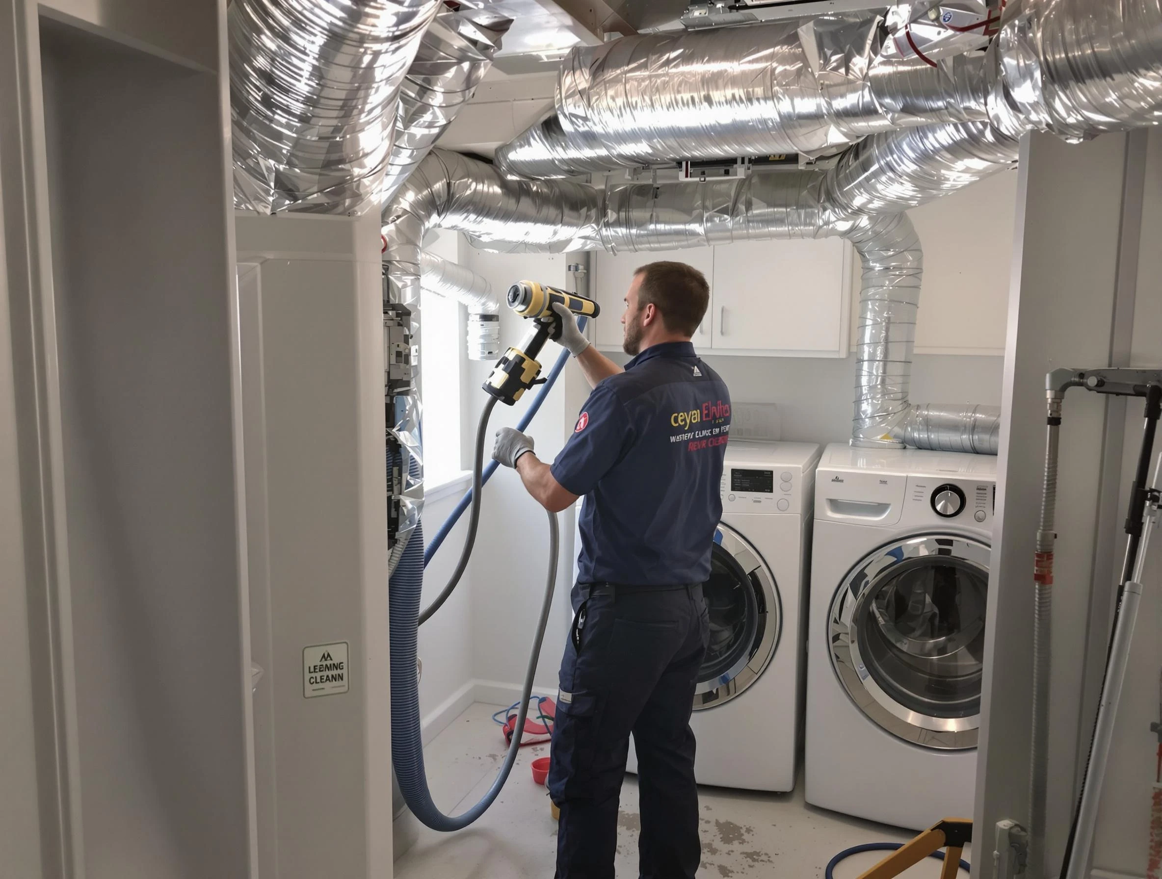 Lafayette Dryer Vent Cleaning specialist using advanced equipment for thorough duct cleaning in Lafayette