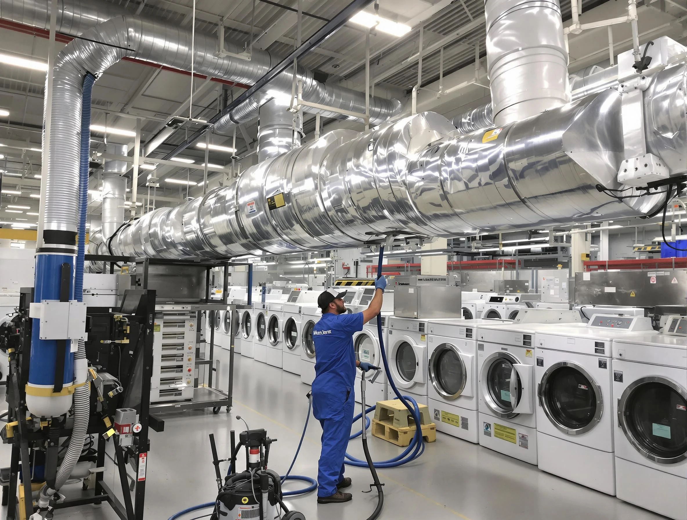 Lafayette Dryer Vent Cleaning team performing heavy-duty industrial dryer vent cleaning in Lafayette